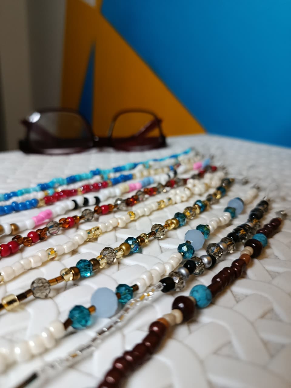 Beaded glasses chain